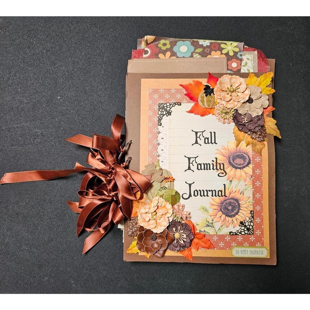 Craft Scrapbook - Fall Family Journal - Never Used